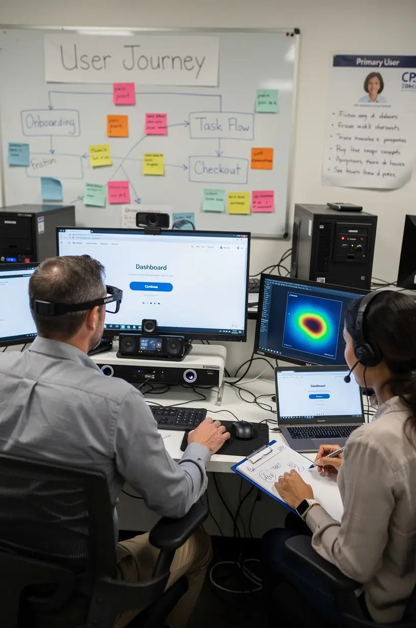 Color palette influencing user behavior in design.