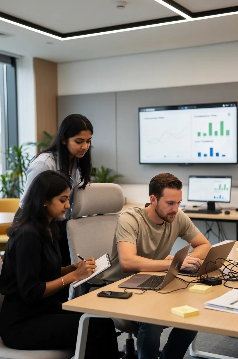 Professional business solutions illustration